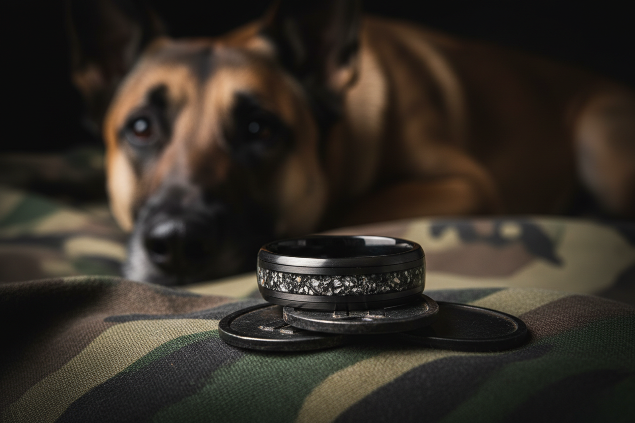 Military Dog Memorial Rings Hero Image