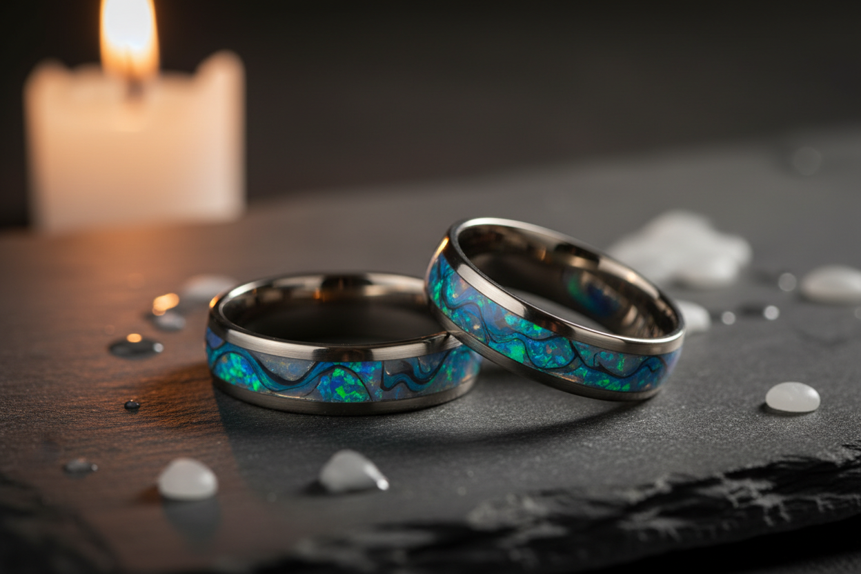 Ashes Wedding Bands Hero Image