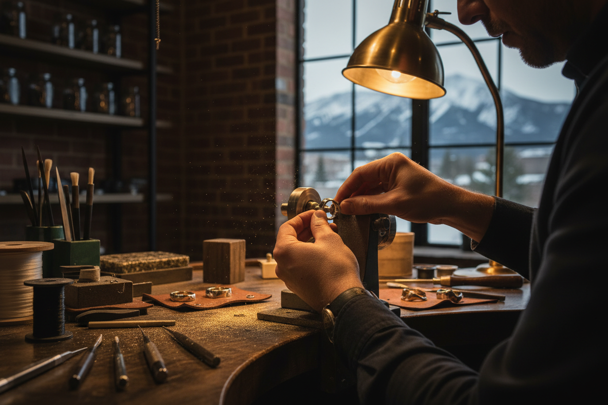 Handmade custom ring crafting