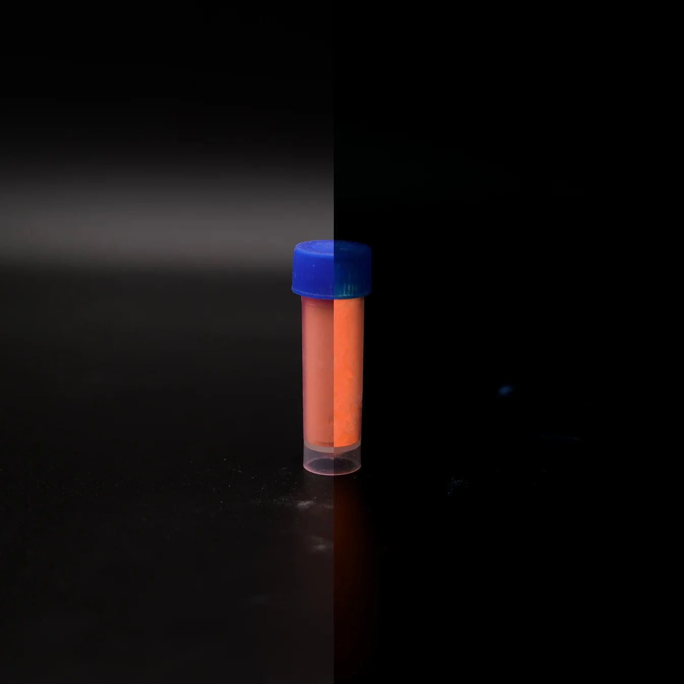 Neon Orange glow powder inlay for custom rings and necklaces