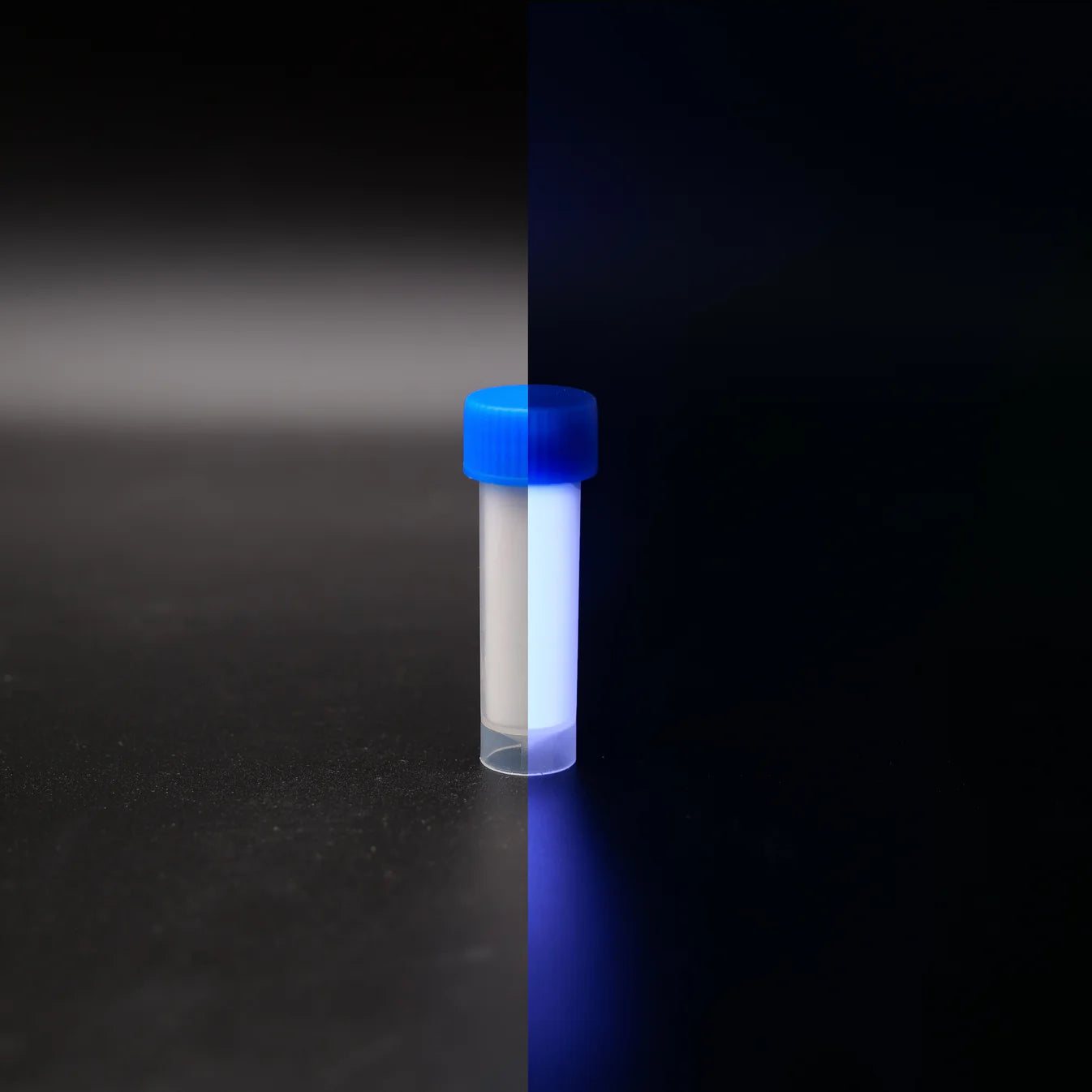 White glow powder inlay for custom rings and necklaces